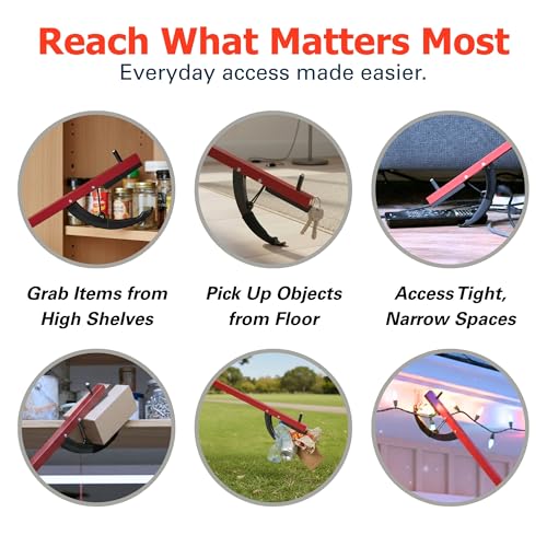 Reacher 26" Lightweight Grabber Reacher Tool with Magnetic Tip (3 Count)