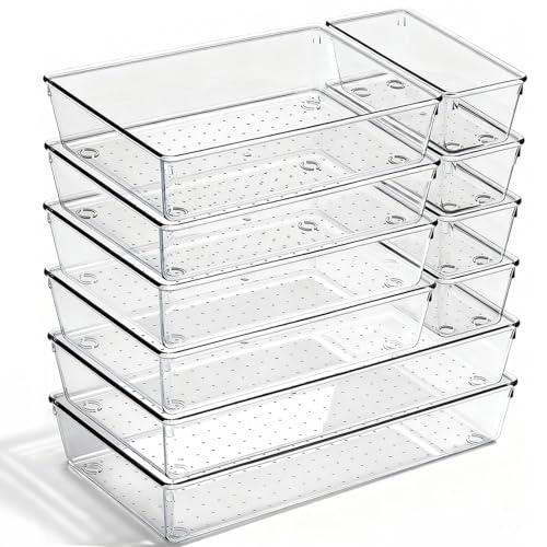 10 Pack Large Drawer Organizer Bins (10 Count)