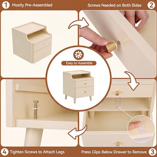Nightstand Set of 2 (2 Count)