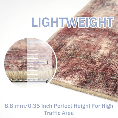Small Abstract Area Rug 2x3 Ft Entryway Rugs Washable Door Mat Indoor Entrance (6 Sq Ft)