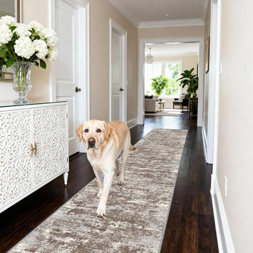 Hallway Runner Rug 2x10 Textured Non Slip Carpet Runner (20 Sq Ft)