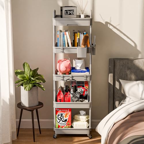 5 Tier Rolling Cart Organizer