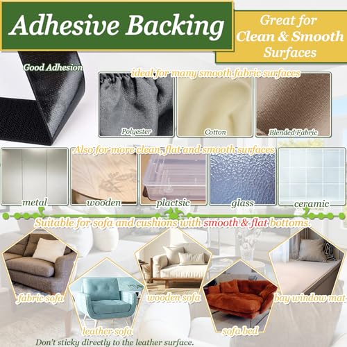 4.3" x 26.3 Feet Adhesive Hook and Loop Tape Heavy Duty Cushion Grip (26.25 Foot)