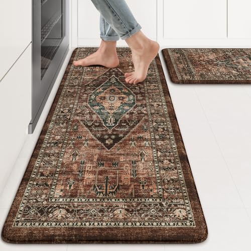 Kitchen Mats for Floor Cushioned Anti Fatigue (2 Count)