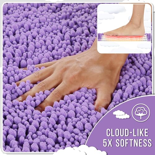 Large Bathroom Rugs Non Slip Washable 36x24 Inch