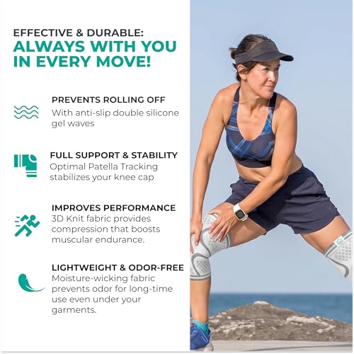 Compression Knee Brace for Women & Men (2 Count)