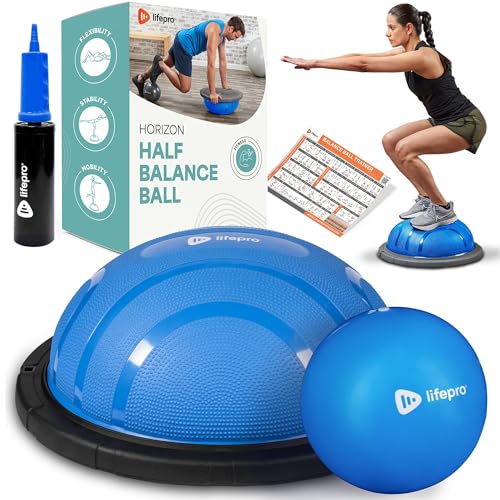 Horizon Half Balance Ball Trainer with 440 lb Capacity Stability