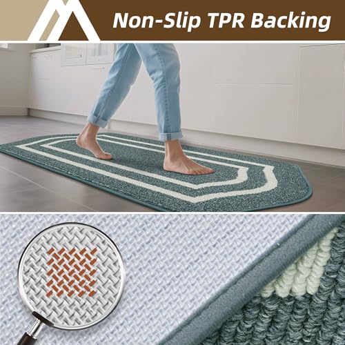 Kitchen Rugs Set of 2 Non Slip Kitchen Mats for Floor (2 Count)