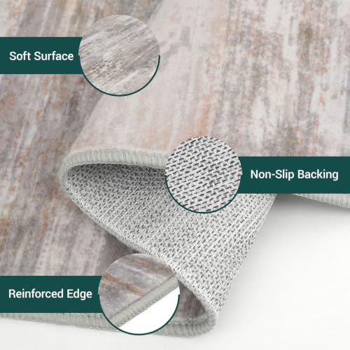 Modern Runner Rug 2x8 Washable Runners for Hallways Multi