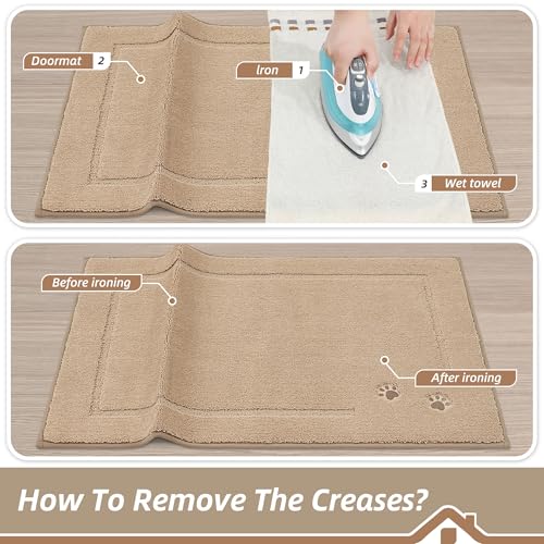 Dog Door Mat for Mud Paws Indoor Entrance