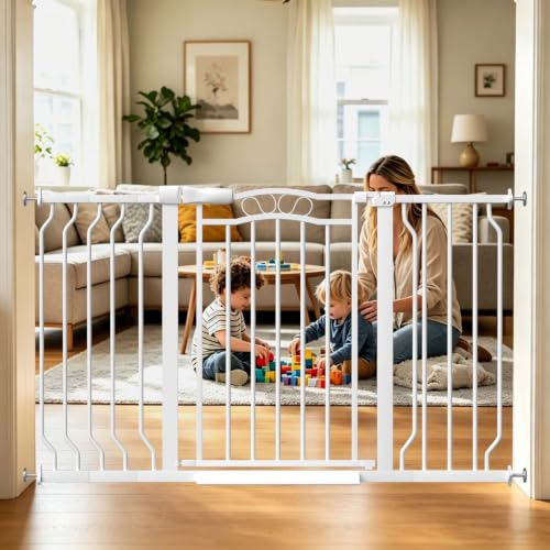 29.5" 53.0" Extra Wide Baby Gates for Doorway Pressure Mounted