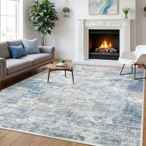 Abstract Area Rugs 6x9 Ft Washable Rugs for Living Room