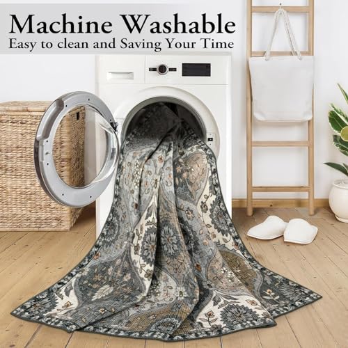 Moroccan Washable Living Room Rug