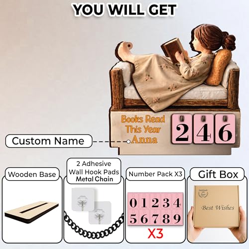 Personalized Books Read This Year Counter