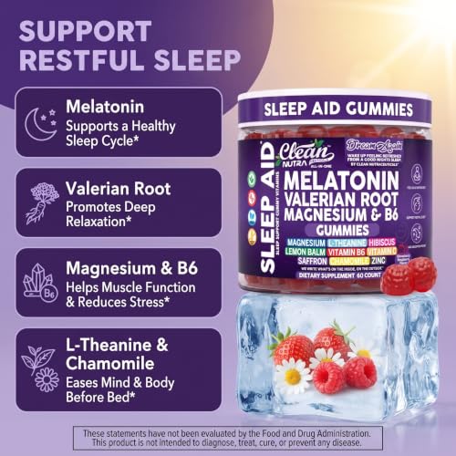 Clean Nutra Melatonin Gummies 10mg (60 Count)