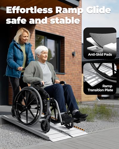 FACHNUO Portable Wheelchair Ramp 2FT (11 1)
