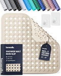Square Shower Mat Non Slip Anti Mold 21x21 Anti Slip Shower Mat
