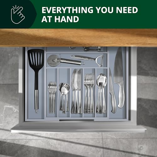 Luxury Bamboo Kitchen Drawer Organizer