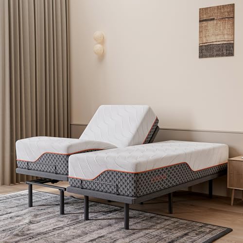 14" Hybrid Mattress Twin XL + Adjustable Bed Frame (27 Count)