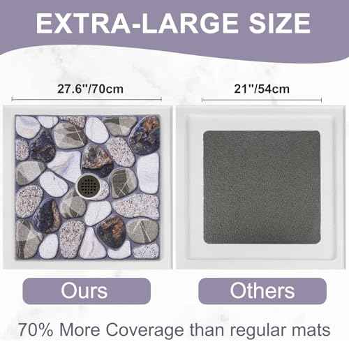Square Shower Mat Non Slip