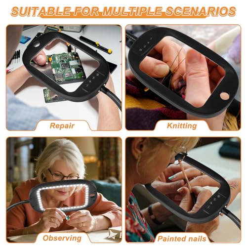 Floor Magnifying Glass with Light and Stand