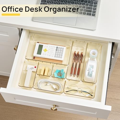 25 Pack Plastic Drawer Organizers with Non (25 Count)
