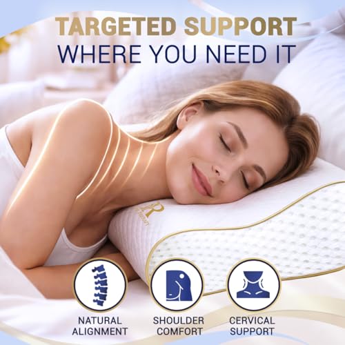 4-Layer King, Contour Pillow, Side Sleeper Pillow, Orthopedic, Neck Support, Neck Pain, Side Sleepers, CertiPUR-US