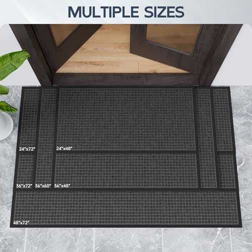 3'x6' Front Door Mat Indoor Outdoor Entrance Heavy Duty Waterproof (18 Sq Ft)