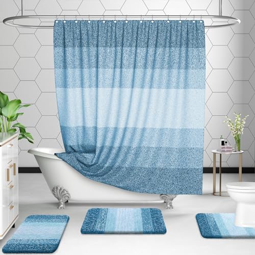 Micorfiber Bathroom Rug Set 2 Piece (4 Count)
