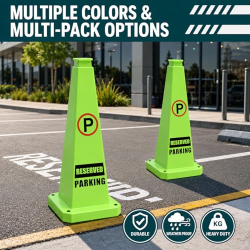 Reserved Parking Cones 6 Pack