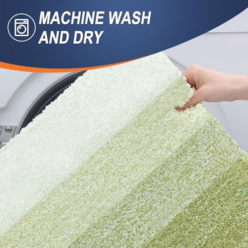 Micorfiber Bathroom Rug Set 2 Piece (6 Sq Ft)