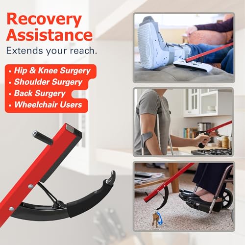 Reacher 26" Lightweight Grabber Reacher Tool with Magnetic Tip (3 Count)
