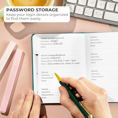 Password Book with Alphabetical Tabs