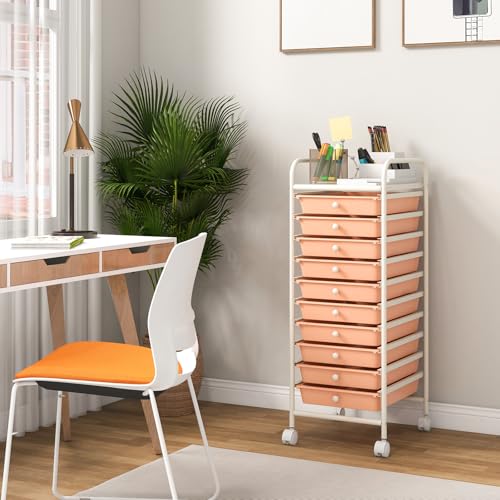 10 Drawer Storage Cart w