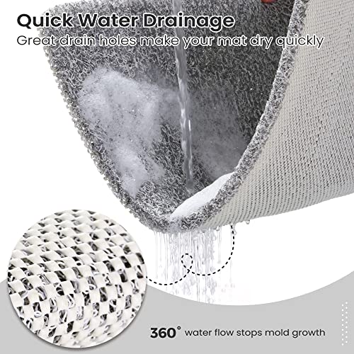 0.6" Extra Thick Non Slip Shower Mat