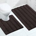2 Piece Bathroom Rug Set with U