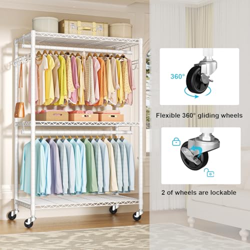 P1 Plus Rolling Clothes Rack
