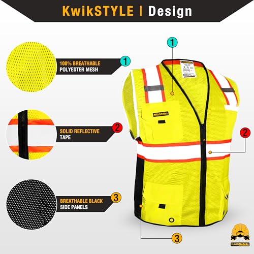 BIG KAHUNA Hi Vis Safety Vest Class 2