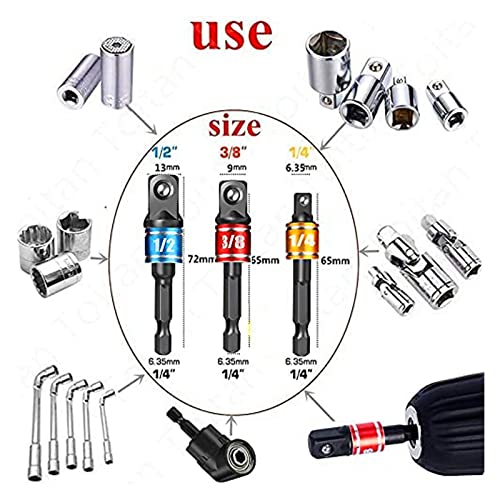 Impact Grade Socket Adapter Set (4 Count)