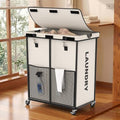 Laundry Hamper with Wheels and Lid