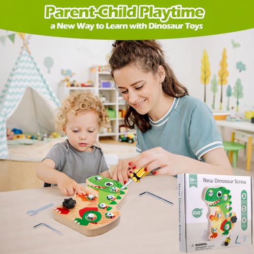 Montessori Dinosaur Screw Board