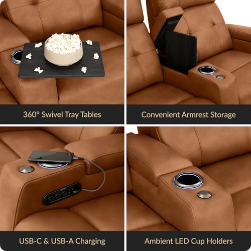 Kodiak Home Theater Seating Tawny Row of 2