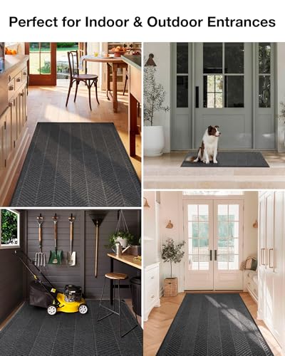 4′x12′ Large Heavy Duty Door Mat Indoor Outdoor (48 Sq Ft)