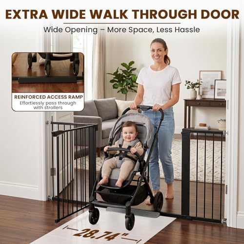 36 63" Extra Wide Baby Gate for Stairs