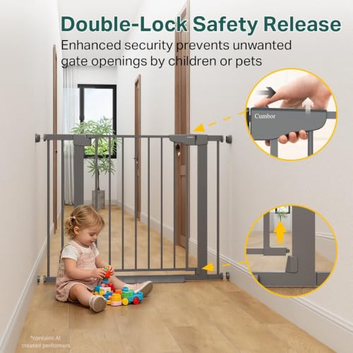 30 40.6 in Baby Gate for Stairs and Doorways