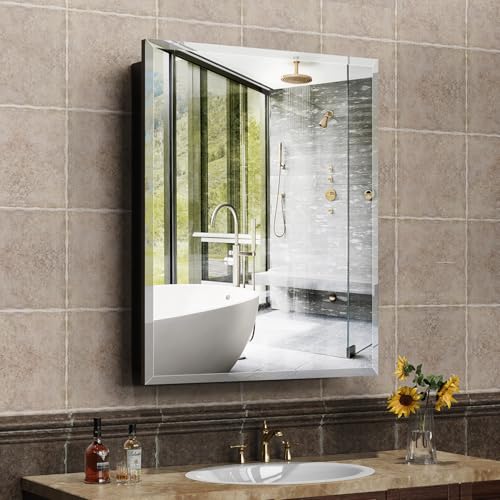 24 x 30 Inch Bathroom Medicine Cabinet with Mirror