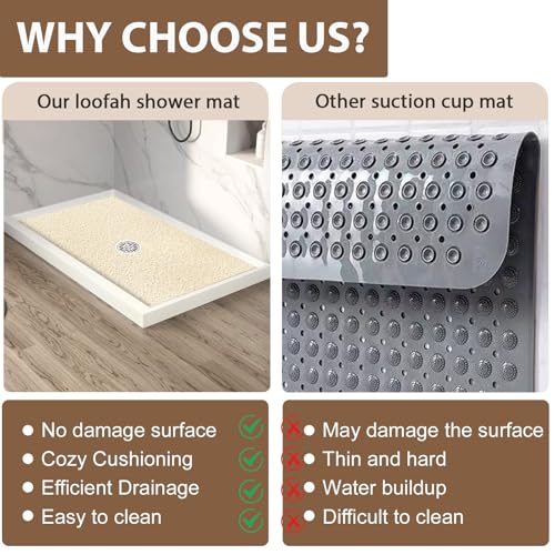 Large Non Slip Shower Mat