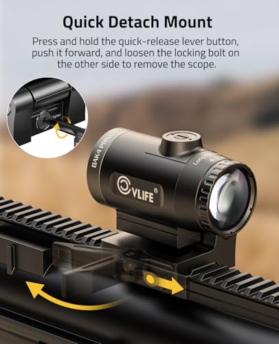Eaglefeather 3X Compact Magnifier with Quick Release Mount