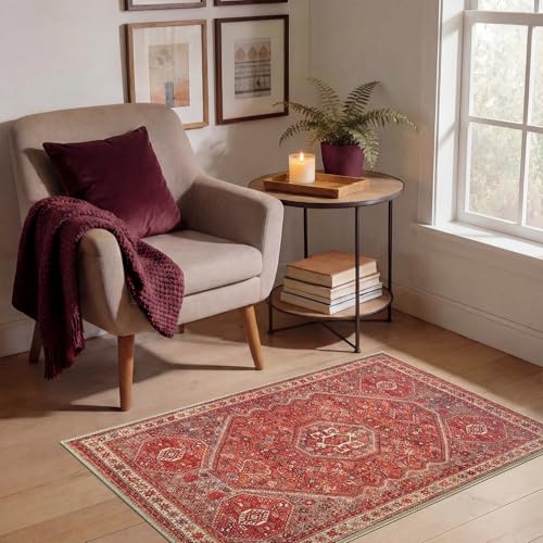 Vintage Washable Entryway Rug