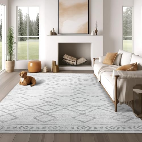 6x9 Moroccan Geometric Large Living Room Area Rug (54 Sq Ft)